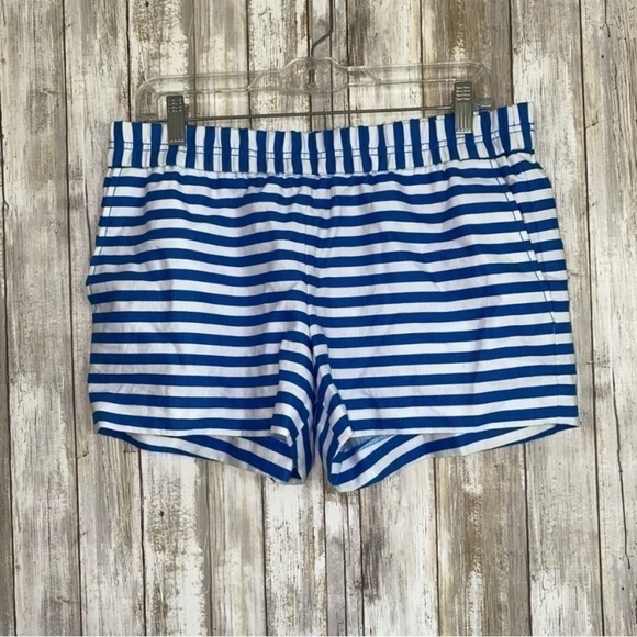 NWT J. Crew Blue Striped Boardwalk Shorts - Picture 2 of 6